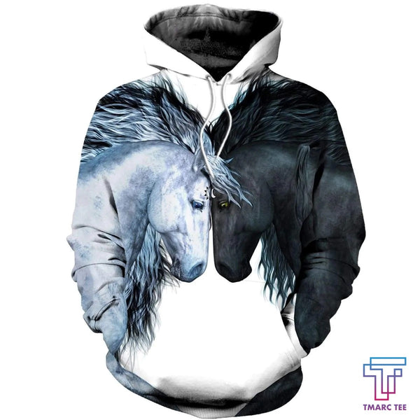 Maxcorners Love Horse 3D Printed Unisex Hoodie PT110103