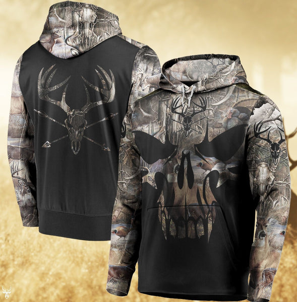 Maxcorners Skull Hunter Unisex Hoodie PT67