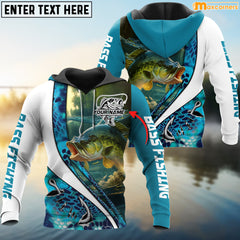 Maxcorners Bass Fishing Personalized Name 3D Shirt