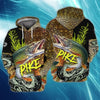 Maxcorners Pike Fishing Unisex 3D Shirt