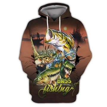 Maxcorners Bass Fishing 3D Shirt