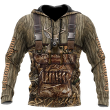 Maxcorners Deer Hunting Personalized Name 3D Over Printed Hoodie