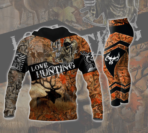 Maxcorners Deer Hunting Hoodie And Leggings PT72