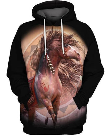 Maxcorners Love Beautiful Horse Hoodie
