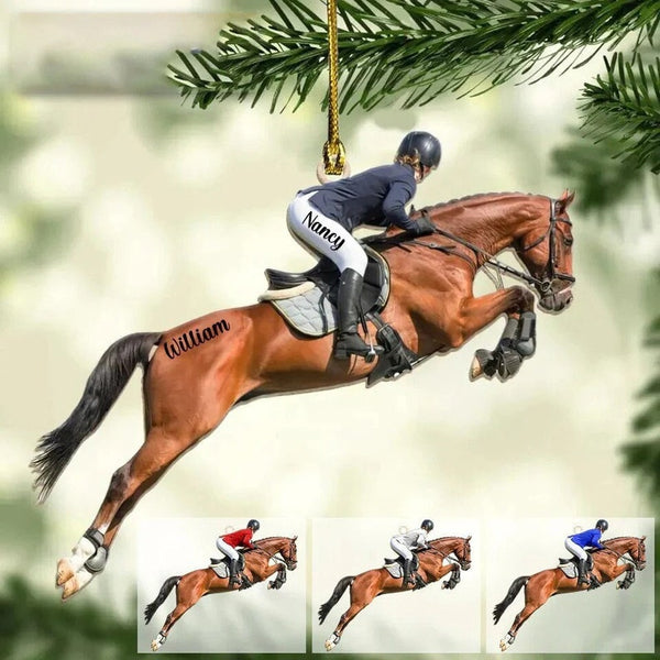 Maxcorners Personalized Equestrian Girl Ornament