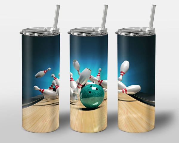 Maxcorners Bowling Game All Over Printed Tumbler