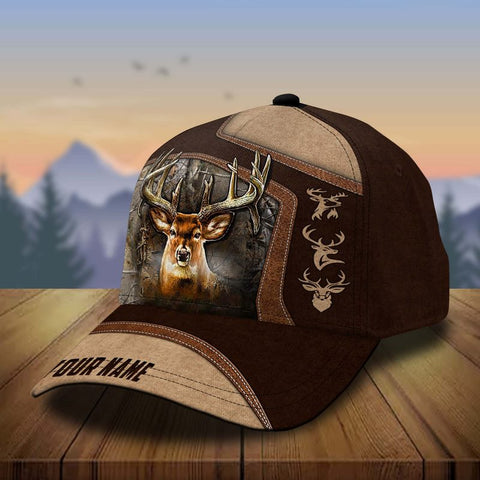 Maxcorners Collab Artist Deer Hunting Personalized Hat 3D Printed Multicolor