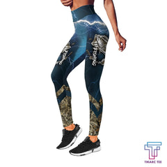 Maxcorners Bass Fishing Lines Blue Tattoos