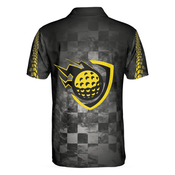 Max Corners Checker Pattern Racing 3D Custom Polo Shirt