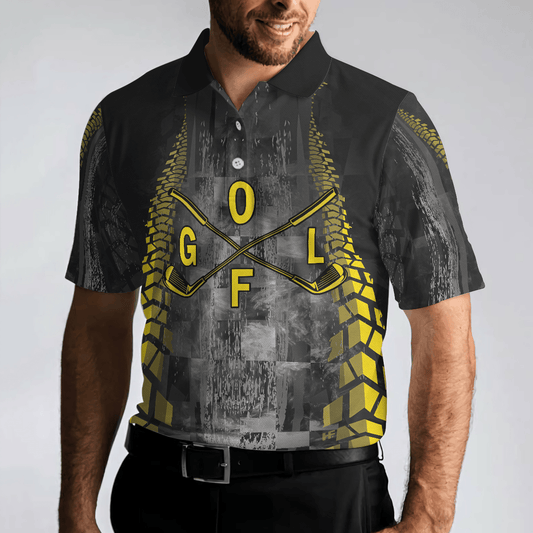 Max Corners Checker Pattern Racing 3D Custom Polo Shirt