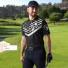 Max Corners Black American Flag Eat Sleep Golf Repeat 3D Custom Polo Shirt