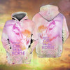 Maxcorners Girl Love Horse 3D Printed