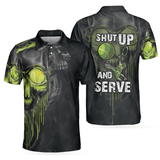 Maxcorners Tennis Scary Skull Graphic All Over Printed Shirt