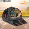 Maxcorners Rooster Customized Name US Flag Net Cap