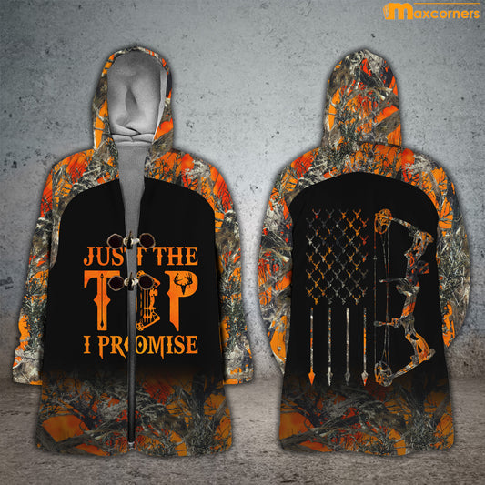 Maxcorners BowHunting Just The Tip I Promise Orange Camouflage Hunting Apparels
