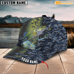 Maxcorners Personalized Steel Bass Fishing Cap