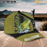 Maxcorners Personalized Bass In The Ocean Fishing Cap