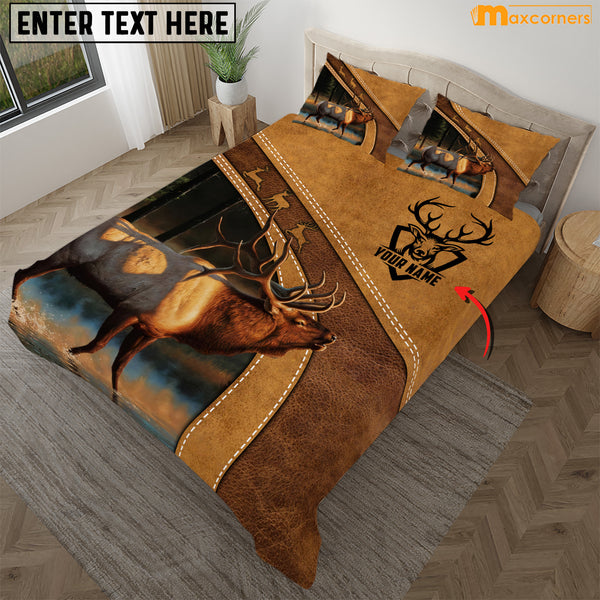 Maxcorners Personalized ELK Deer Bedding Set