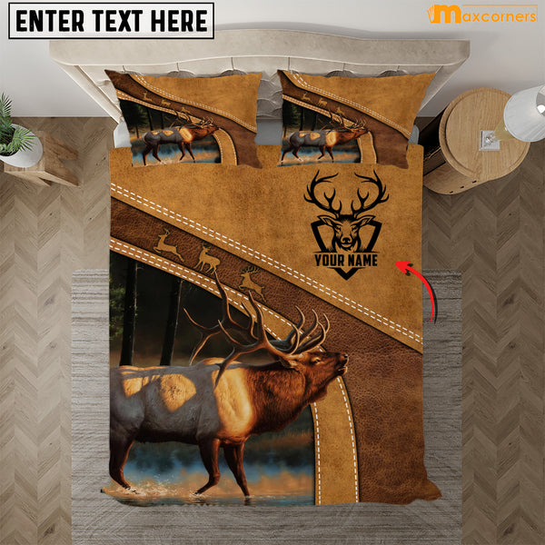 Maxcorners Personalized ELK Deer Bedding Set