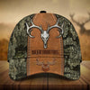 Maxcorners Premium Skull Deer Hunting Printed Multicolor Personalized 3D Hat