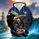 US Veteran Zip Hoodie With Premium 'All Gave Some, Some Gave All' Design