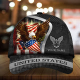 Maxcorners Personalized Patriotic American Eagle - Cap