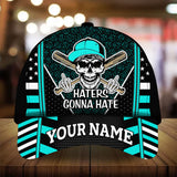 Max Corners Cyan Baseball Hater Gonna Hate Custom 3D Cap