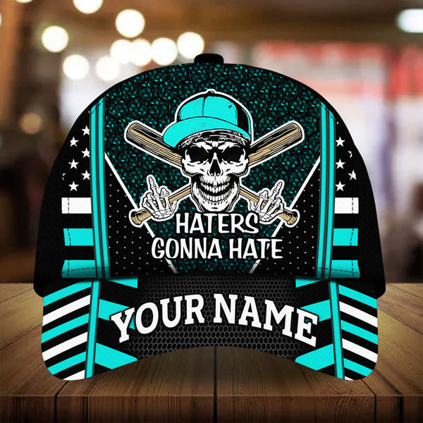 Max Corners Cyan Baseball Hater Gonna Hate Custom 3D Cap