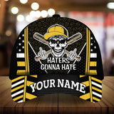 Max Corners Yellow Baseball Hater Gonna Hate Custom 3D Cap