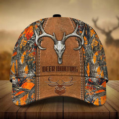 Maxcorners Premium Skull Deer Hunting Printed Multicolor Personalized 3D Hat