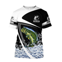 Maxcorners Bass Fishing Personalized Name 3D Shirt