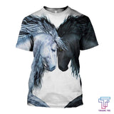 Maxcorners Love Horse 3D Printed Unisex Hoodie PT110103