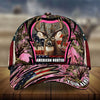 Max Corners American Hunter US Flag Pattern 3D Multicolor Personalized Cap