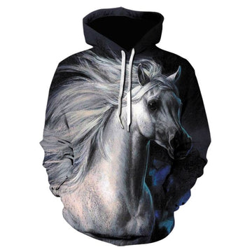Maxcorners Horse Pattern Casual Fashion Black