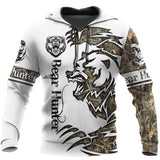 Maxcorners Bear hunting tattoo Print 3D Shirt