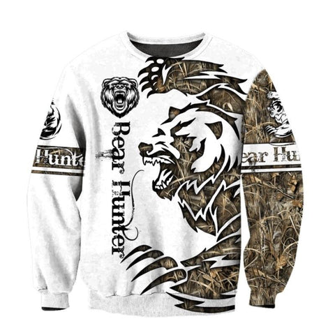 Maxcorners Bear hunting tattoo Print 3D Shirt