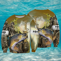 Maxcorners Trout Fishing Unisex 3D Shirt