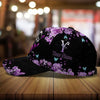 Maxcorners Custom Name Lava Skull Among Flowers Cap