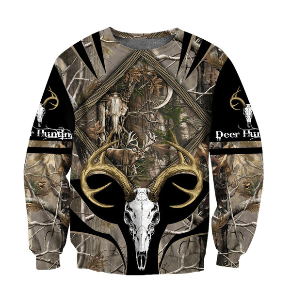 Maxcorners Deer Hunter 3D Over Printed Hoodie