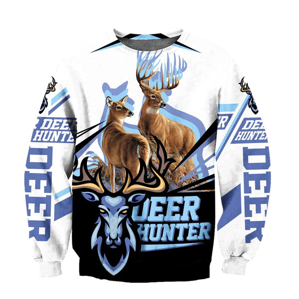 Maxcorners Deer Hunter 3D Over Printed Hoodie