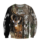 Maxcorners Deer Hunter 3D Over Printed Hoodie