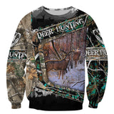 Maxcorners Deer Hunter 3D Over Printed Hoodie