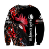 Maxcorners King Rooster Unisex Hoodie