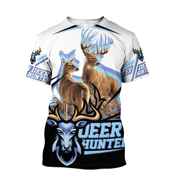 Maxcorners Deer Hunter 3D Over Printed Hoodie