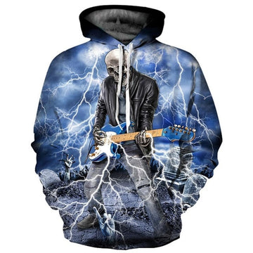 MaxcornersSkull Playing Guitar Lighting