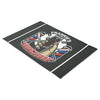 Maxcorners Personalized Name Retro Pole Barbershop Dark Brown Doormat