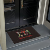 Maxcorners Merry Christmas Barber Shop Doormat