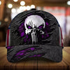 Maxcorners Custom Name Lava Skull White Cap