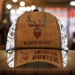 Max Corners American Hunter Leather Pattern 3D Multicolor Personalized Cap