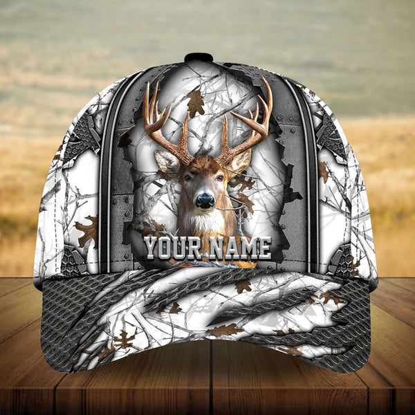 Max Corners Steel Loralle Cracked Deer Hunting Camo Pattern 3D Multicolor Personalized Cap